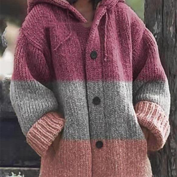 Mid-long Autumn And Winter Coat Solid Color Women's Sweater - Nioor