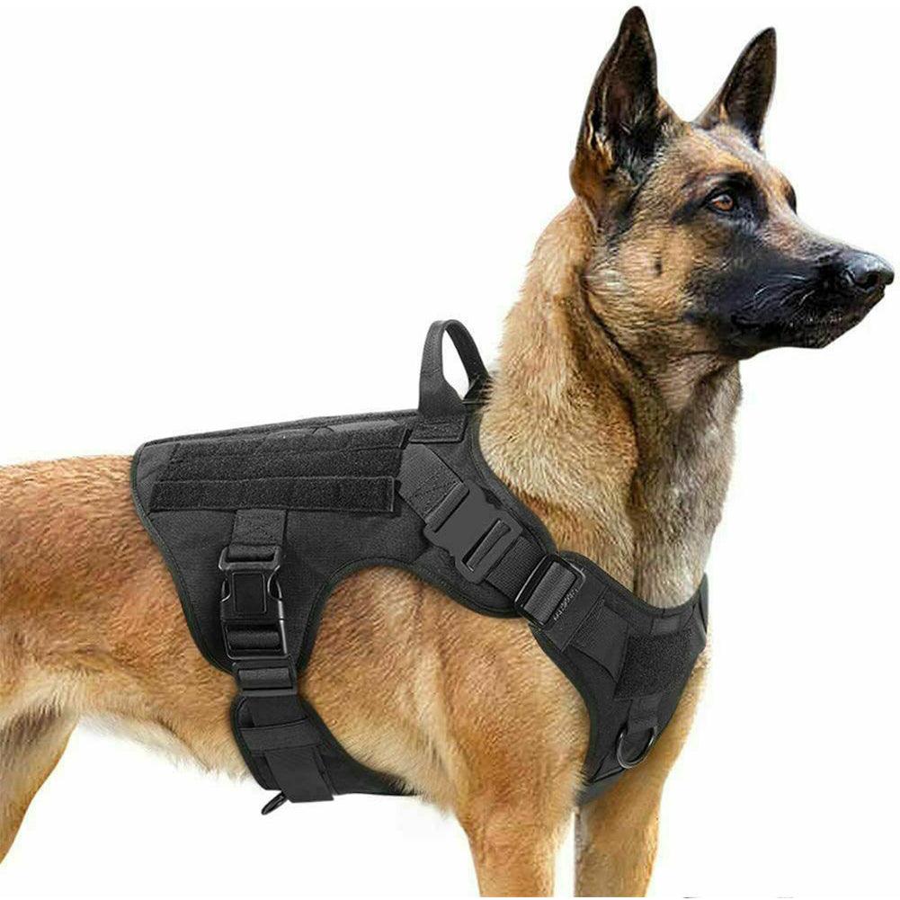 Military Tactical Dog Harness German Shepherd Adjustable Pet Dog Back - Nioor