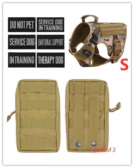 Military Tactical Dog Harness German Shepherd Adjustable Pet Dog Back - Nioor