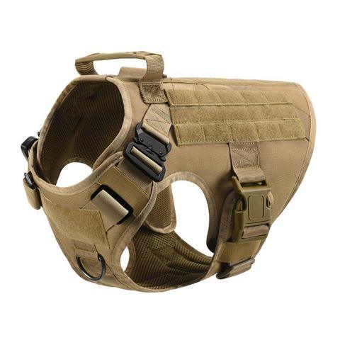 Military Tactical Dog Harness German Shepherd Adjustable Pet Dog Back - Nioor