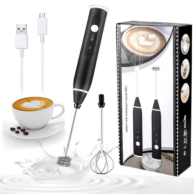 Milk Frother Electric Egg Beater USB Charging Mixer For Coffee Drink Portable - Nioor