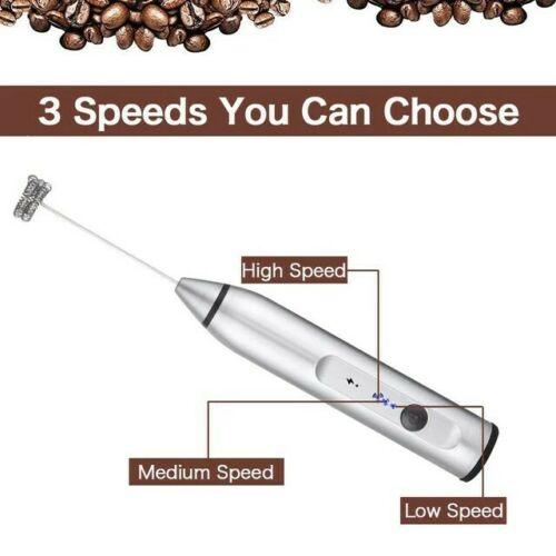 Milk Frother Electric Egg Beater USB Charging Mixer For Coffee Drink Portable - Nioor