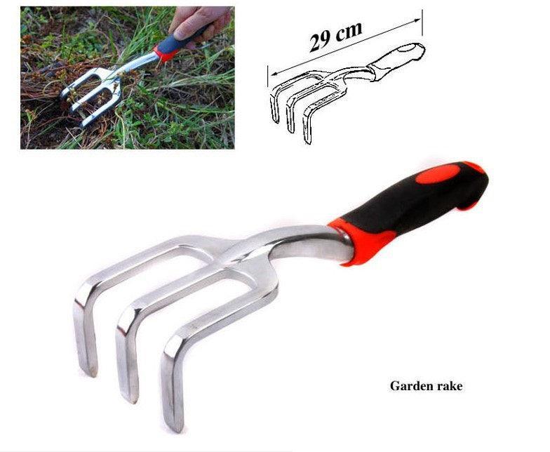 Mini Bonsai Tools Gardening Hand Tools Kit with Tote Bag Elbow Branch Nail Rake Spade Spraying Pot for Gardeners - Nioor