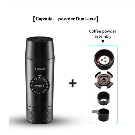 Mini Espresso Coffee Maker Portable Rechargeable Mech - Nioor