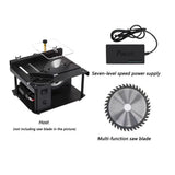 Miniature Precision Table Saw, Mini Electric Saw, Small Household Table Saw, Portable Woodworking Sliding Table Saw, Multifunctional Cutting Machine - Nioor