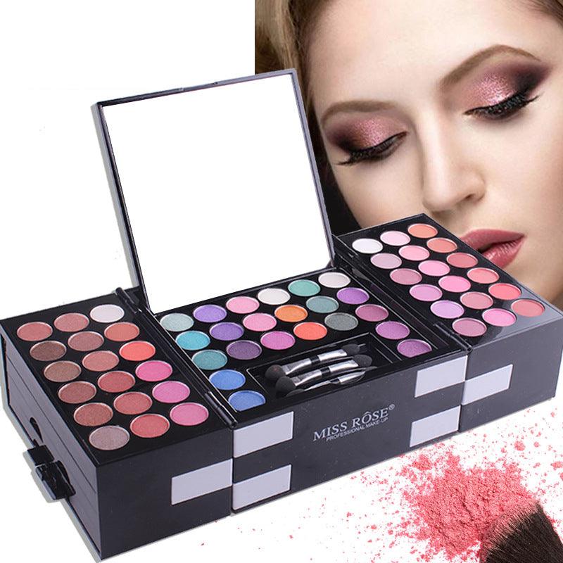 MISS ROSE 144 color 3 color 3 Color Eyeshadow blush eyebrow makeup makeup makeup kit special wholesale - Nioor