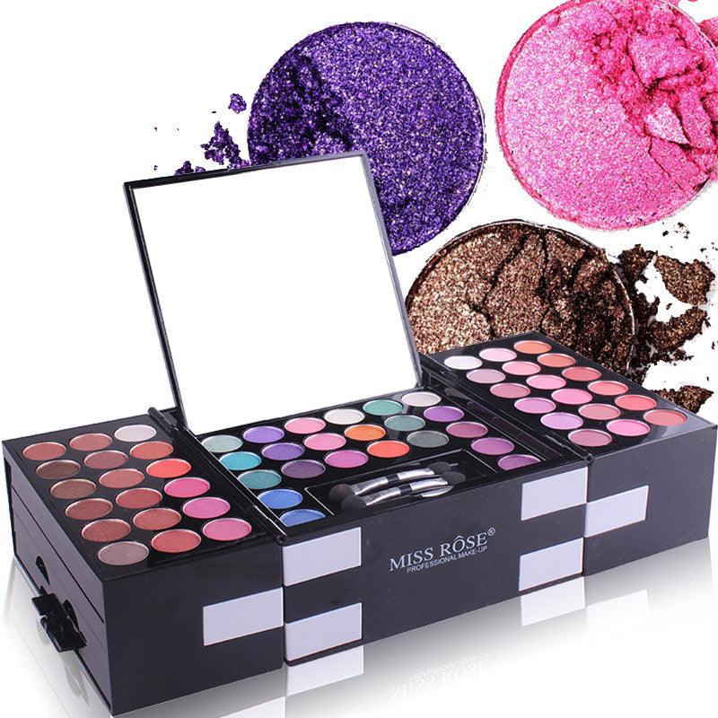 MISS ROSE 144 color 3 color 3 Color Eyeshadow blush eyebrow makeup makeup makeup kit special wholesale - Nioor