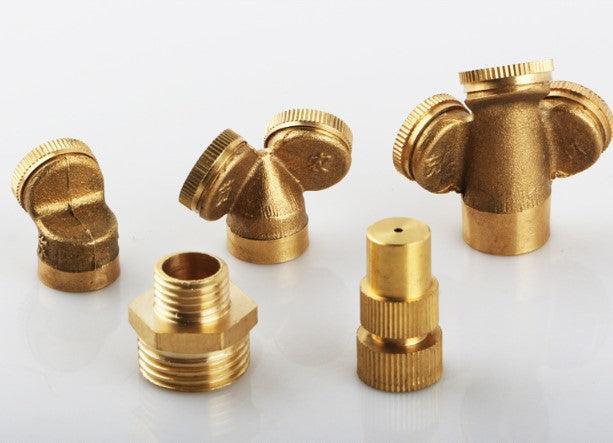 Mist Nozzles Water Spray Nozzle Garden Sprinkler Adjustable Spray Nozzle Brass Irrigation Fitting - Nioor