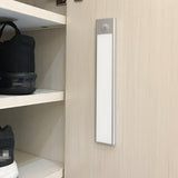 Motion Sensor LED Under Cabinet Light USB Rechargeable Wardrobe Closet Night Light For Kitchen Indoor Wall Lamps - Nioor