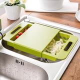 Multifunction Kitchen Chopping Blocks Sinks Drain Basket Cutting Board Vegetable Meat Tools Kitchen Accessories Chopping Board - Nioor