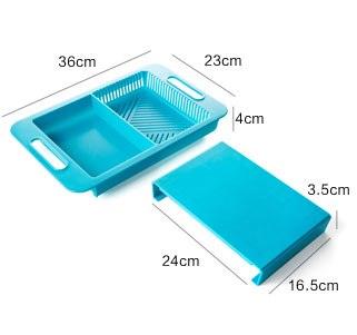 Multifunction Kitchen Chopping Blocks Sinks Drain Basket Cutting Board Vegetable Meat Tools Kitchen Accessories Chopping Board - Nioor