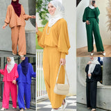 Muslim Loose Leisure Suit Malay Indonesia Two-piece Suit - Nioor