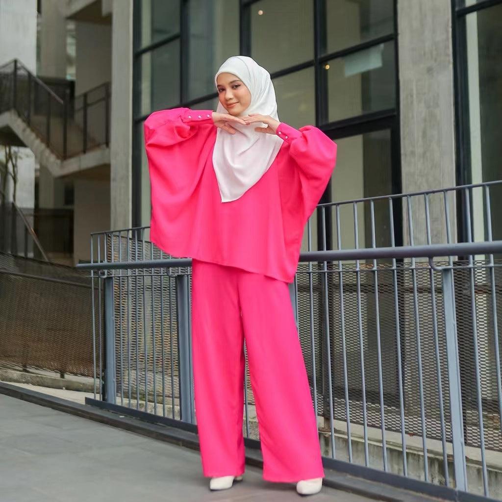 Muslim Loose Leisure Suit Malay Indonesia Two-piece Suit - Nioor