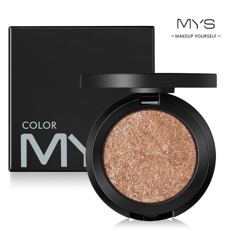 MYS Brand Face Makeup Powder 6 color Waterproof Minerals Shimmer Brightener Contour Glow Kit Bronzer Highlighter Makeup Palettes - Nioor