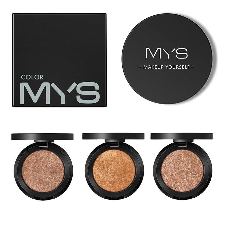 MYS Brand Face Makeup Powder 6 color Waterproof Minerals Shimmer Brightener Contour Glow Kit Bronzer Highlighter Makeup Palettes - Nioor