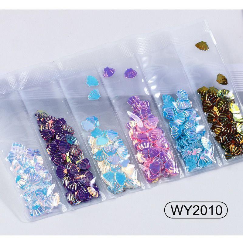 Nail Art Accessories Glitter Sequins Laser Diamond Love Heart Nail Patch - Nioor