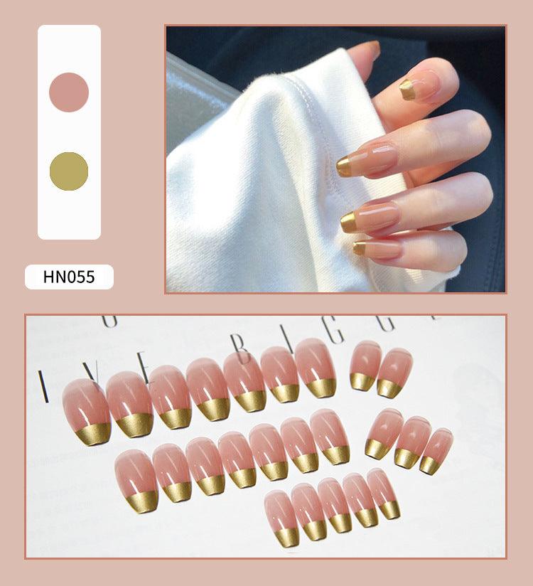 Nail Art Finished Fake Nail Scrub Nail Patch Wearable - Nioor