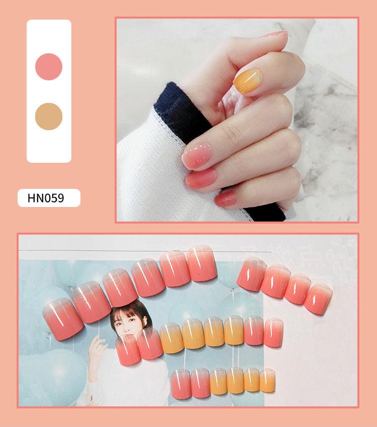 Nail Art Finished Fake Nail Scrub Nail Patch Wearable - Nioor