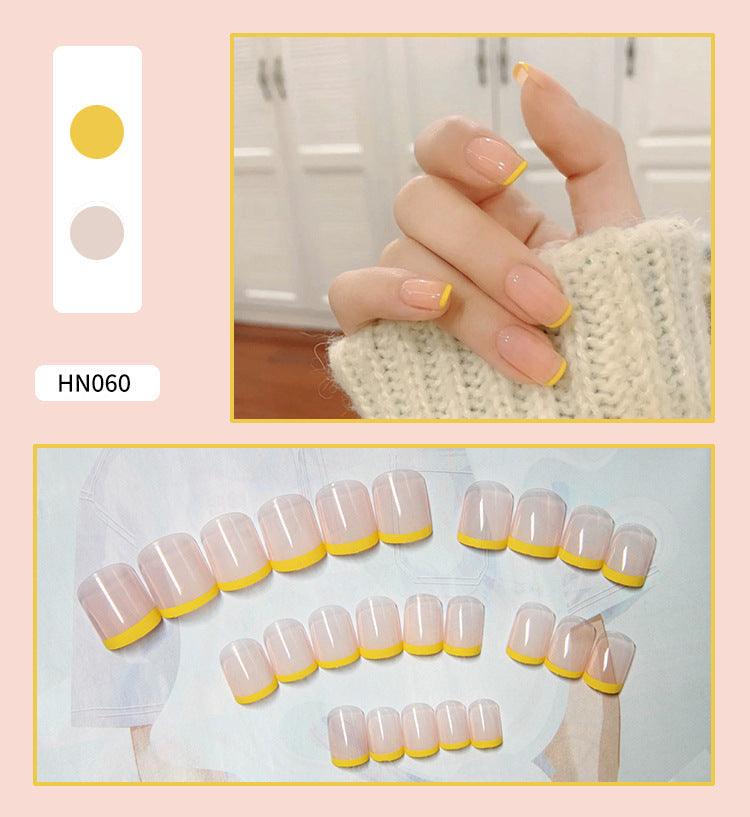 Nail Art Finished Fake Nail Scrub Nail Patch Wearable - Nioor