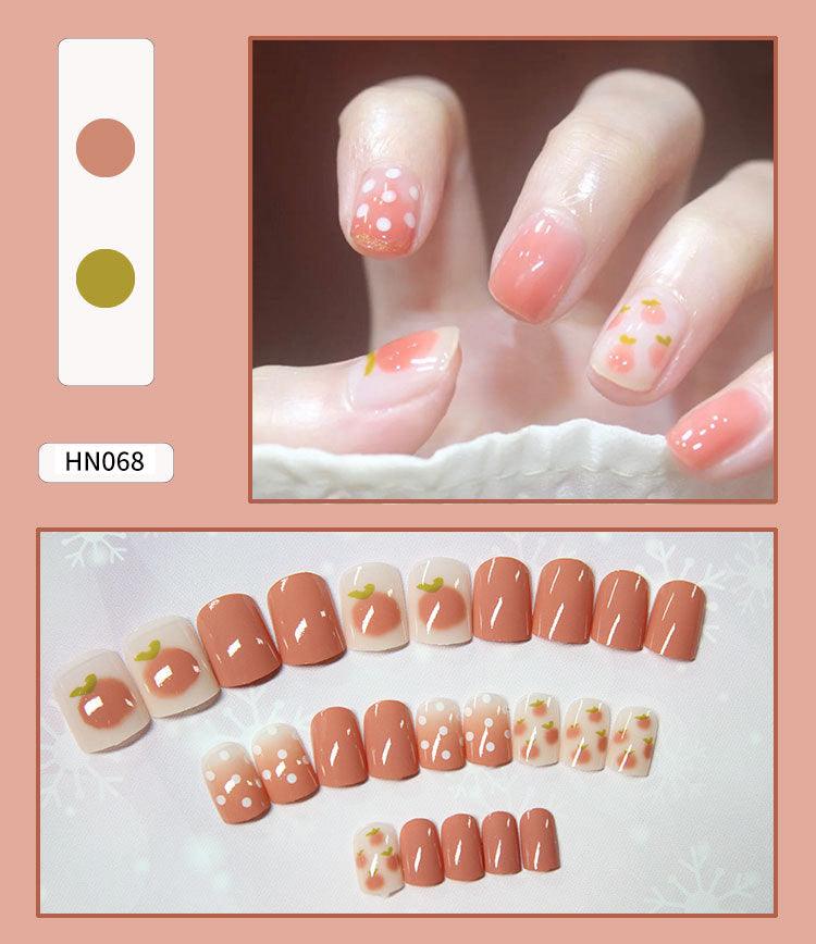 Nail Art Finished Fake Nail Scrub Nail Patch Wearable - Nioor