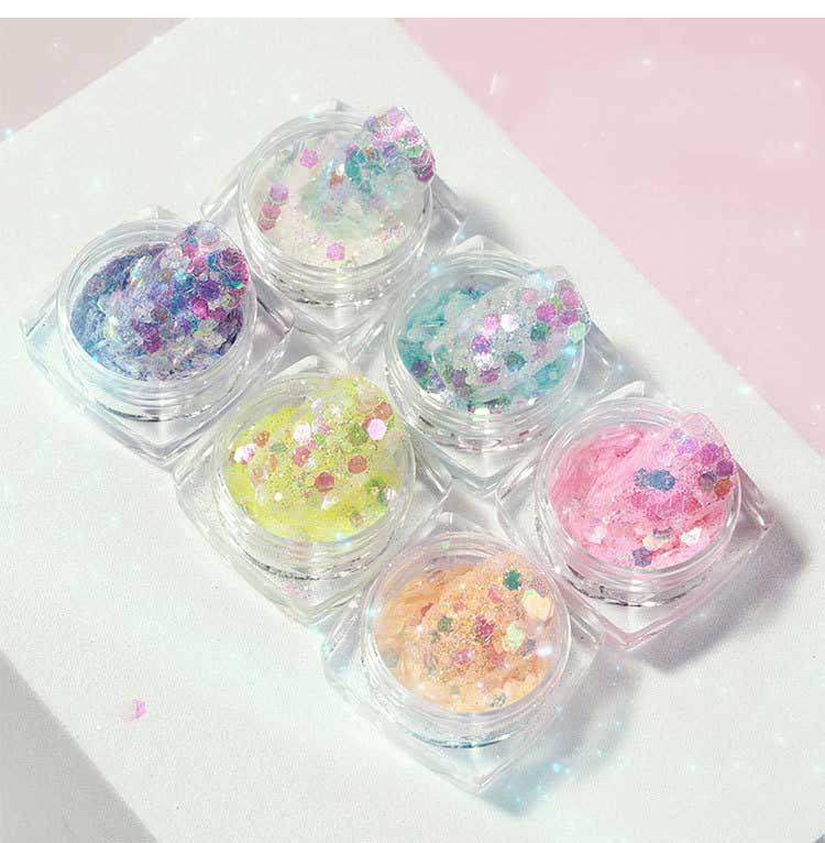 Nail Art Luminous Symphony Glitter Sequin Set - Nioor