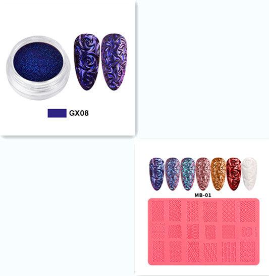 Nail Art Silicone Printing Template Plastic Template 3D Relief - Nioor