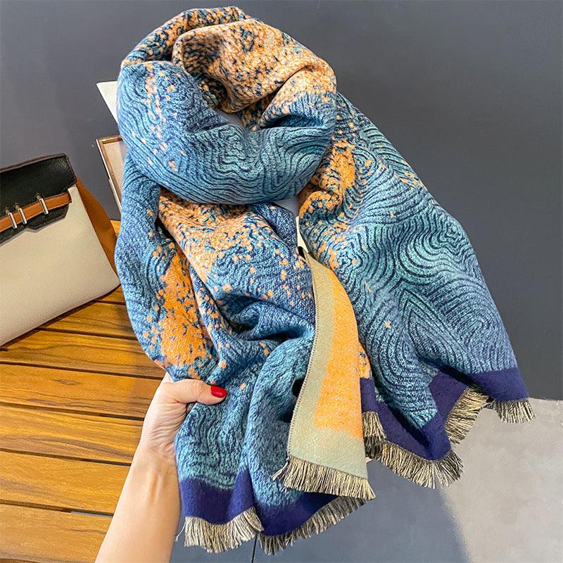 National Style Design Artificial Cashmere Scarf Women - Nioor