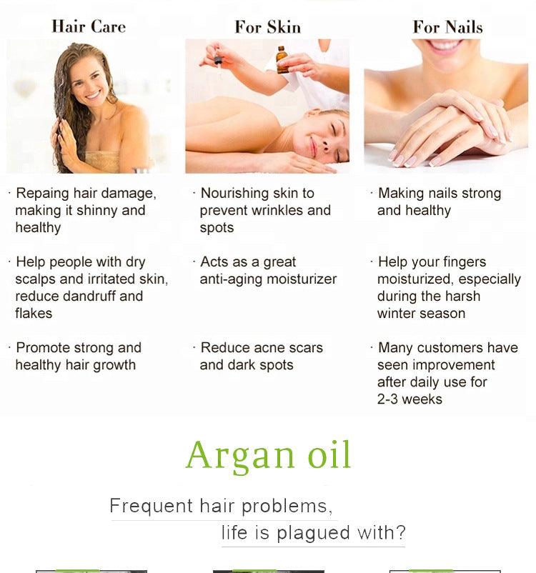 Natural Argan Hair Oil 100m Deep Moisturizing High Quality Factory Wholesale - Nioor