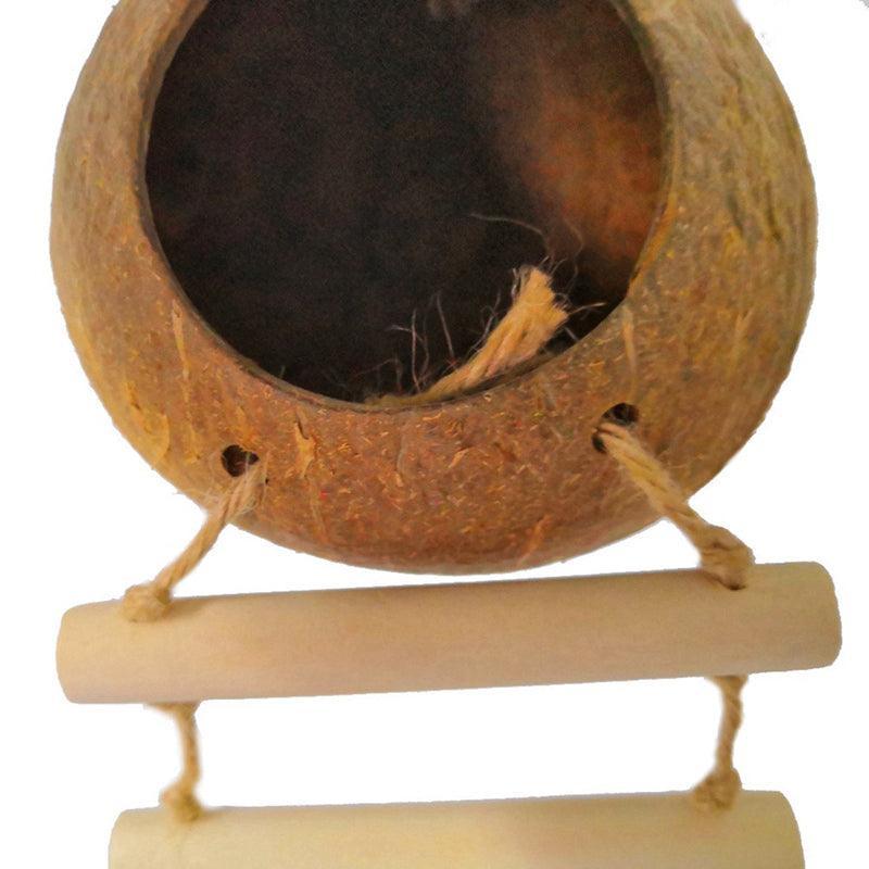 Natural coconut shell bird nest - Nioor