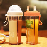 Net Red Water Cup Double Drink Cup Water Bottle Kitchen Gadgets - Nioor