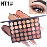 New 35 Colors of Shimmer Matte Shadow Eyeshadow Palette - The Palette B - Nioor