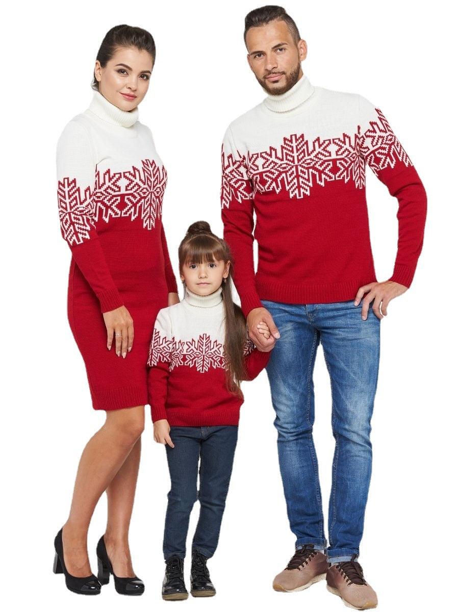 New Christmas Parent-child Sweater Jacquard - Nioor