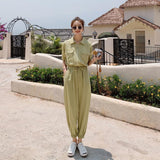 New Drape, Loose, High-waisted, Thin, Long-legged Casual Jumpsuit - Nioor