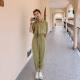 New Drape, Loose, High-waisted, Thin, Long-legged Casual Jumpsuit - Nioor