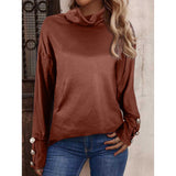 New European And American Women's Sweater High Button Top - Nioor