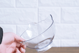 New Inclined Food Cat Ear Oblique Mouth Transparent Single Pet Bowl - Nioor