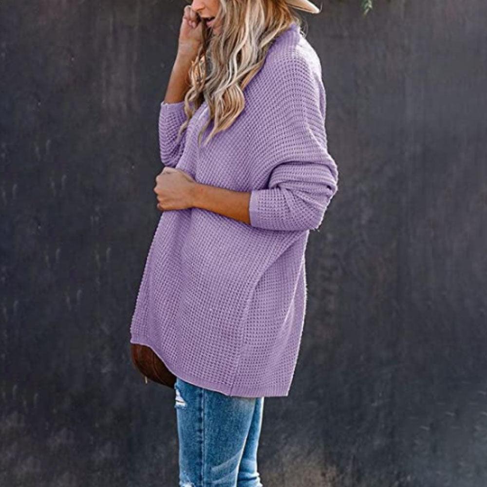 New Loose Large Size Knitted Cardigan INS Fashion Women - Nioor