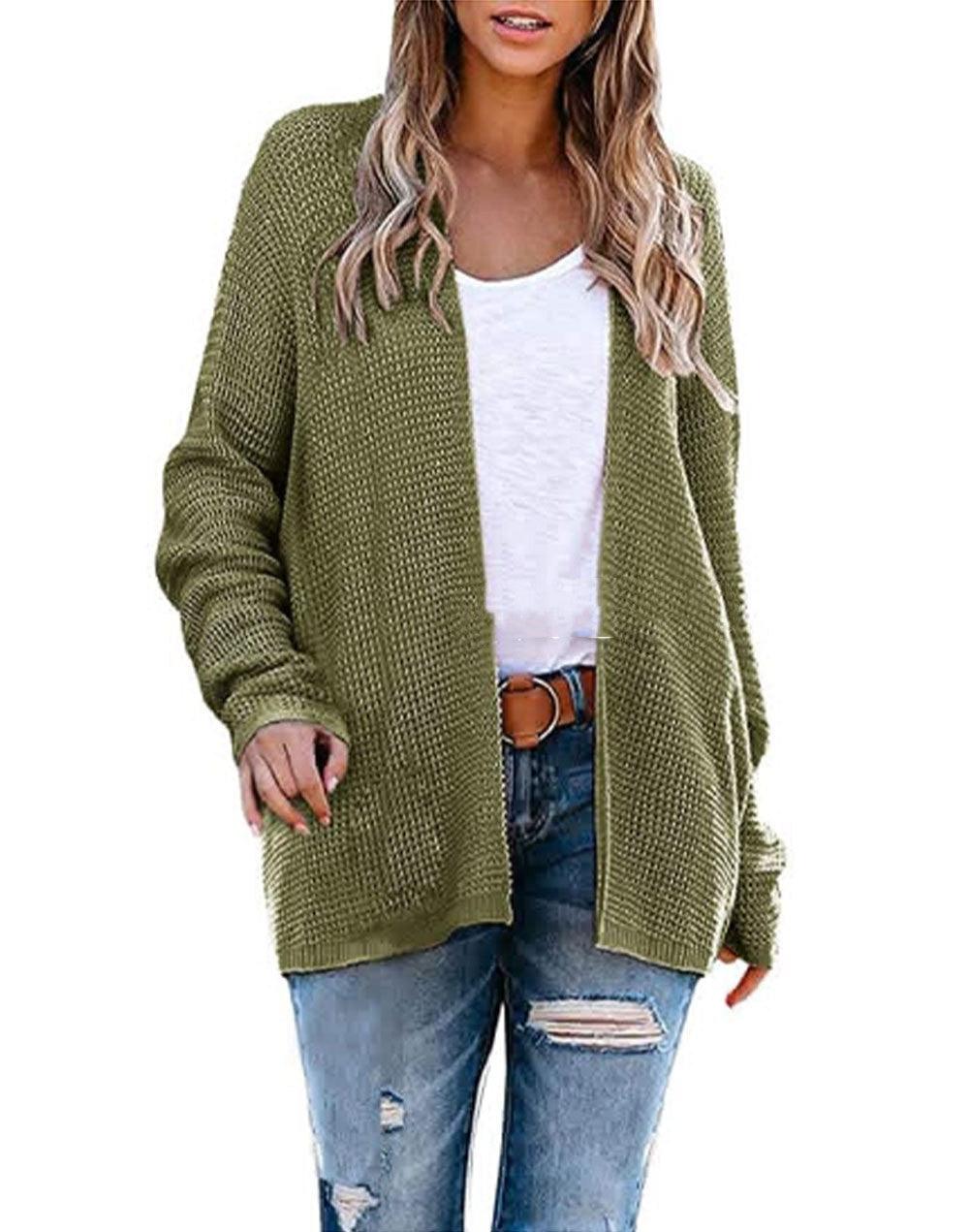 New Loose Large Size Knitted Cardigan INS Fashion Women - Nioor