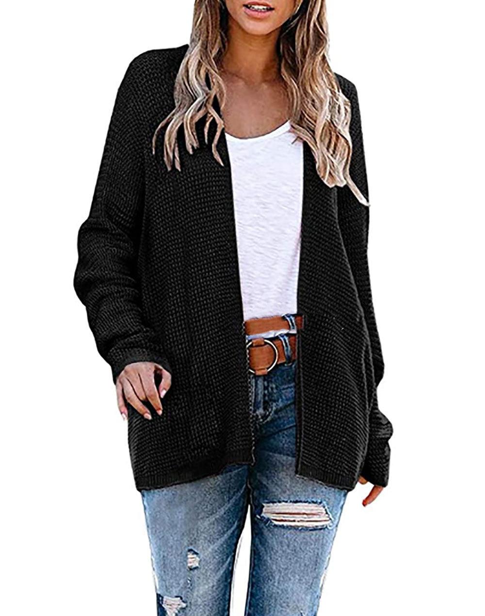 New Loose Large Size Knitted Cardigan INS Fashion Women - Nioor