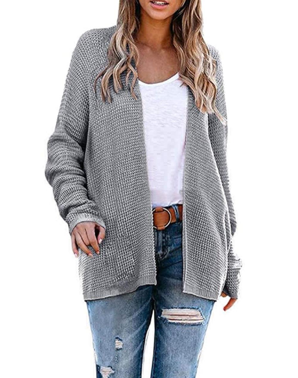 New Loose Large Size Knitted Cardigan INS Fashion Women - Nioor