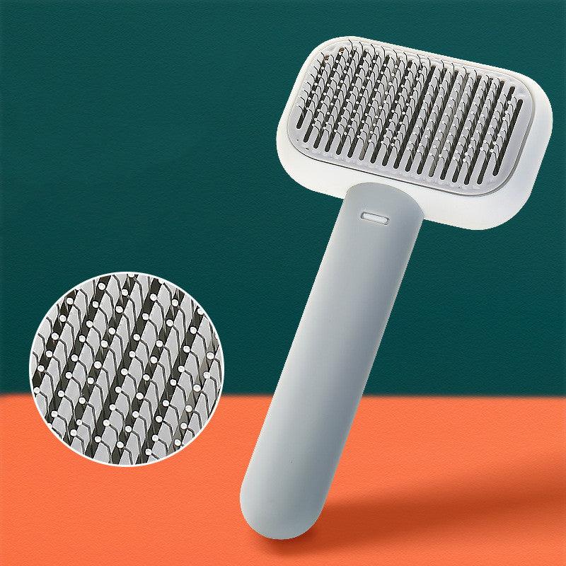 New Pet Cat Dog Hair Brush Hair Massage Comb Open-Knot Brush Grooming Cleaning Tool Stainless Steel Comb - Nioor