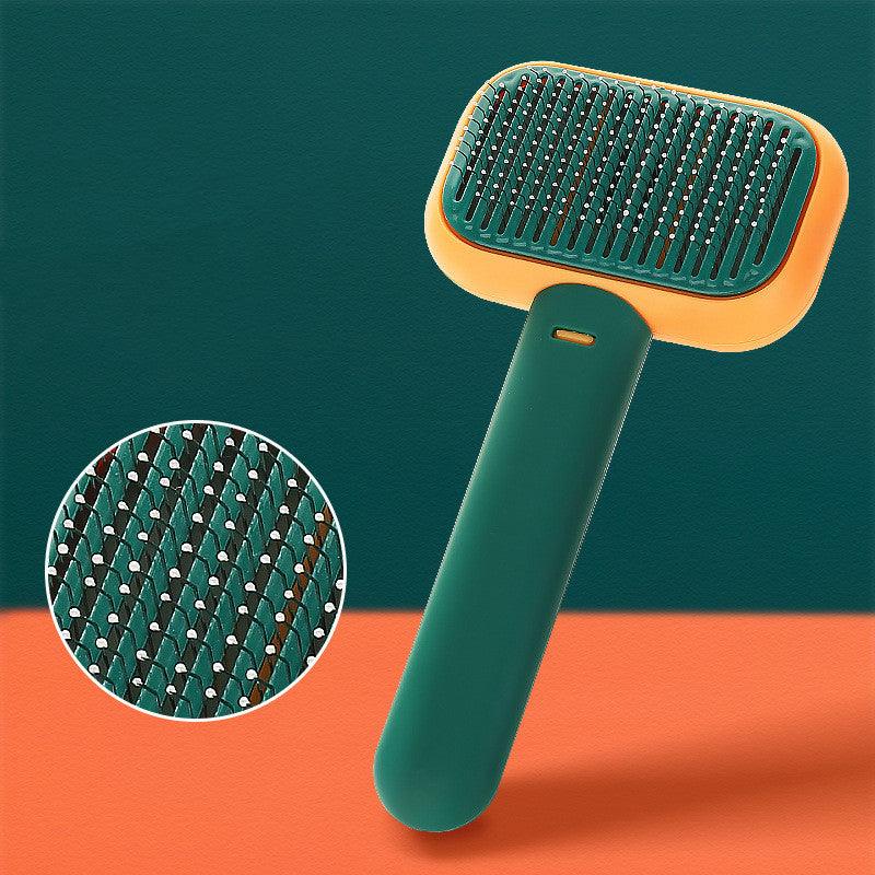 New Pet Cat Dog Hair Brush Hair Massage Comb Open-Knot Brush Grooming Cleaning Tool Stainless Steel Comb - Nioor