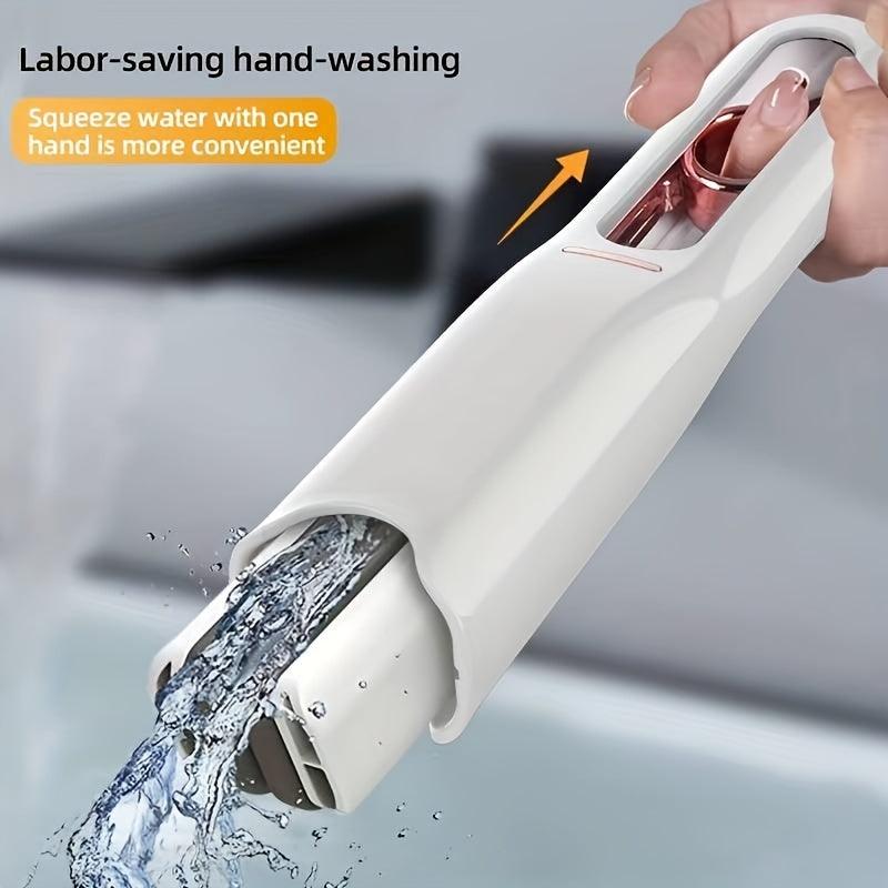 New Portable Self-NSqueeze Mini Mop, Lazy Hand Wash-Free Strong Absorbent Mop Multifunction Portable Squeeze Cleaning Mop Desk Window Glass Cleaner Kitchen Car Sponge Cleaning Mop Home Cleaning Tools - Nioor