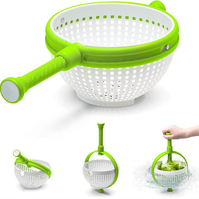 New Salad Spinner Scratch Resistant Nylon Spinning Colander - Nioor