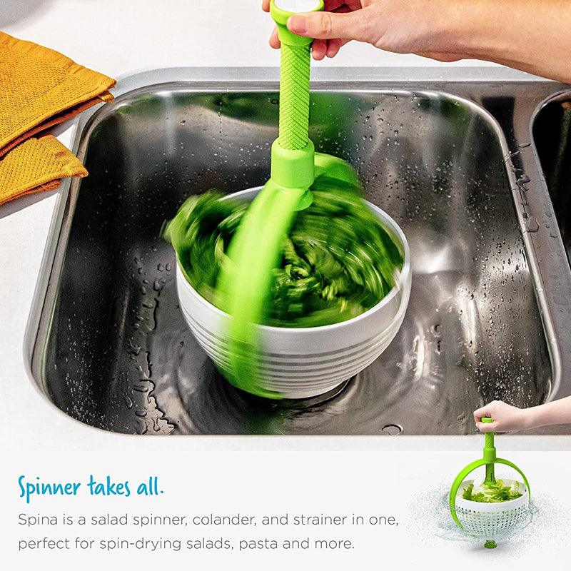 New Salad Spinner Scratch Resistant Nylon Spinning Colander - Nioor