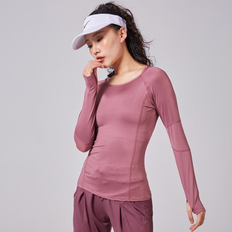 New Slim Yoga Fitness Running Long Sleeve Top Women - Nioor