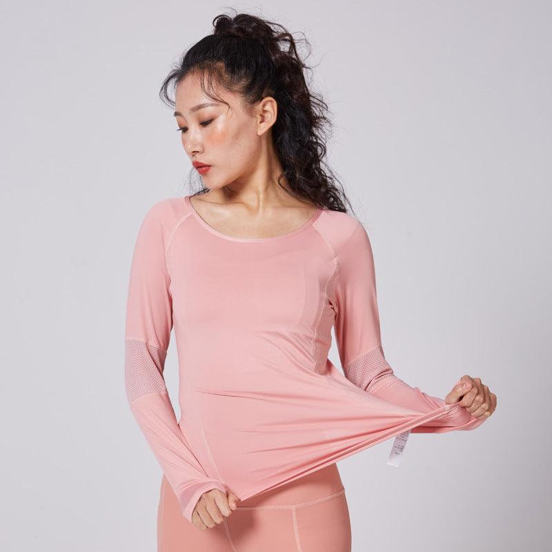 New Slim Yoga Fitness Running Long Sleeve Top Women - Nioor