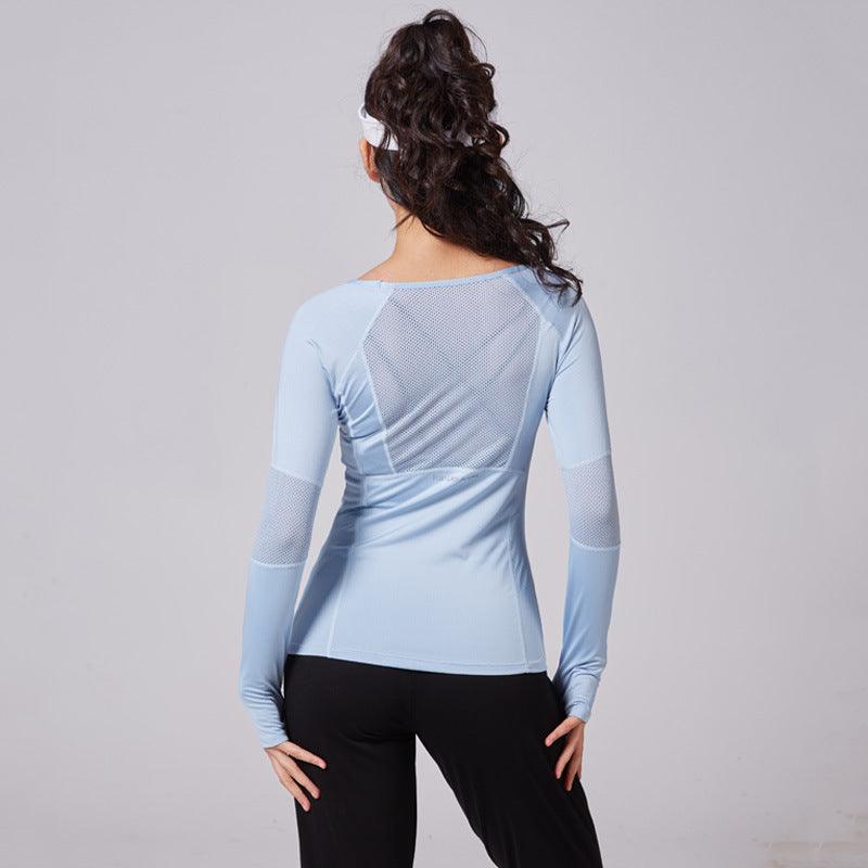 New Slim Yoga Fitness Running Long Sleeve Top Women - Nioor