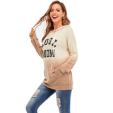 New Women's Tie Dyed Hooded Drawstring Long Sleeve Kangaroo Pocket Sweater - Nioor