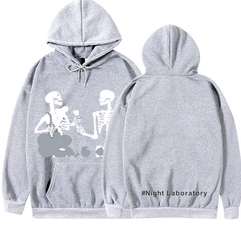 Night Laboratory Korean Style Versatile Personality Hoodie - Nioor